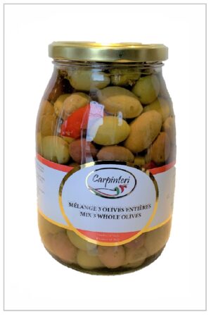 Mélange de 3 olives entières Italiennes
