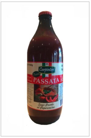 Sauce Passata Maison 99,5% Pulpe avec Piment fort