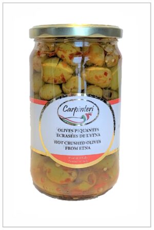 Olive dénoyautées de l'Etna légèrement piquantes
