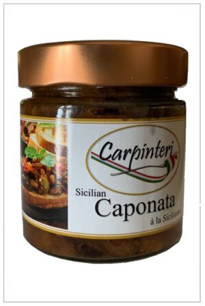Caponata Sicilienne aubergine et légumes sautées