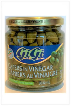 Câpres-vinaigre produit d’Italie sans gluten sans OGM